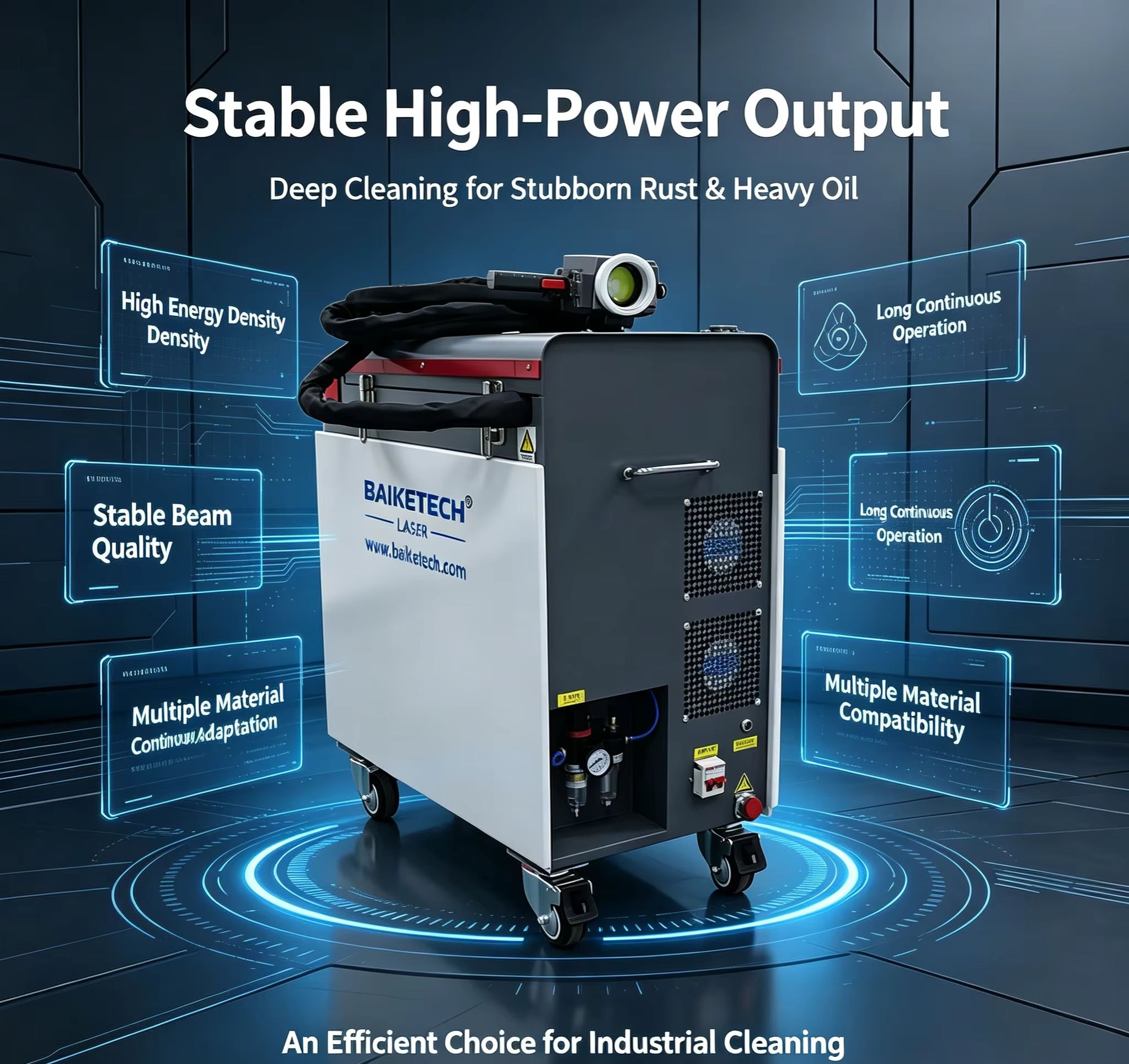 Industrial Laser For Cleaning - Máquina de limpieza láser de fibra