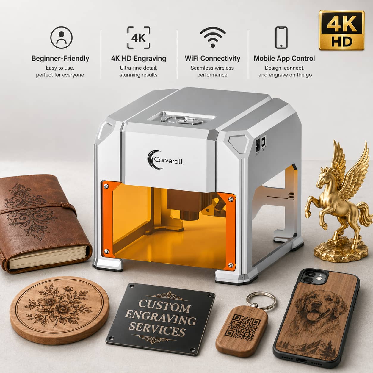Fiber Laser Cutting Machine - Máquina de Grabado Láser Carverall, K4