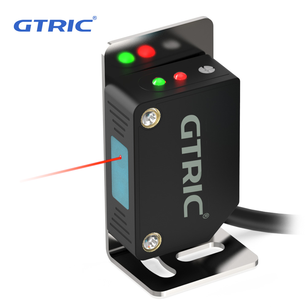 Industrial Laser Distance Sensor - Sensores fotoeléctricos láser cuadrados GTRIC, reflejo