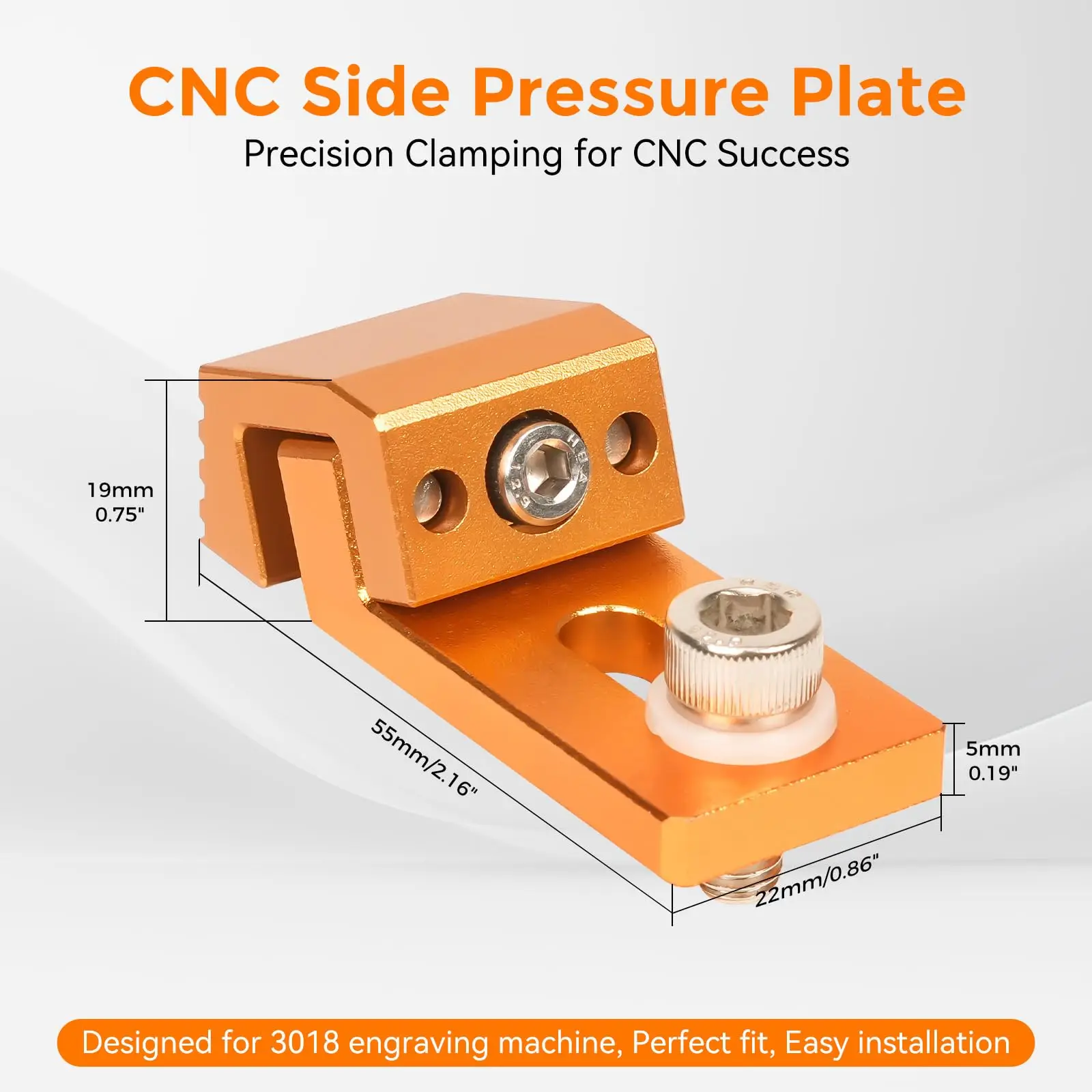 Dust Shoe Cnc - Pista en T fija lateral CNC