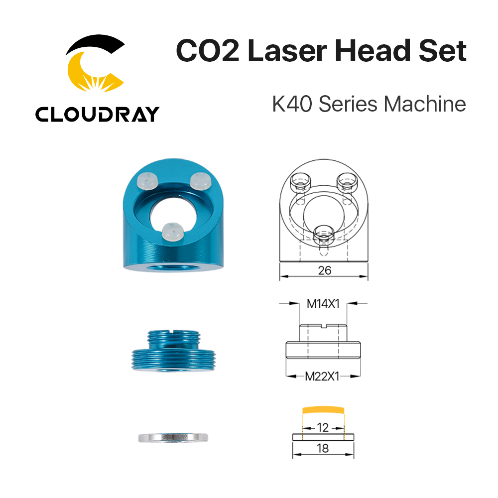 Cabezal láser Cloudray CO2 par - Co2 Laser Mirror reseña y precio