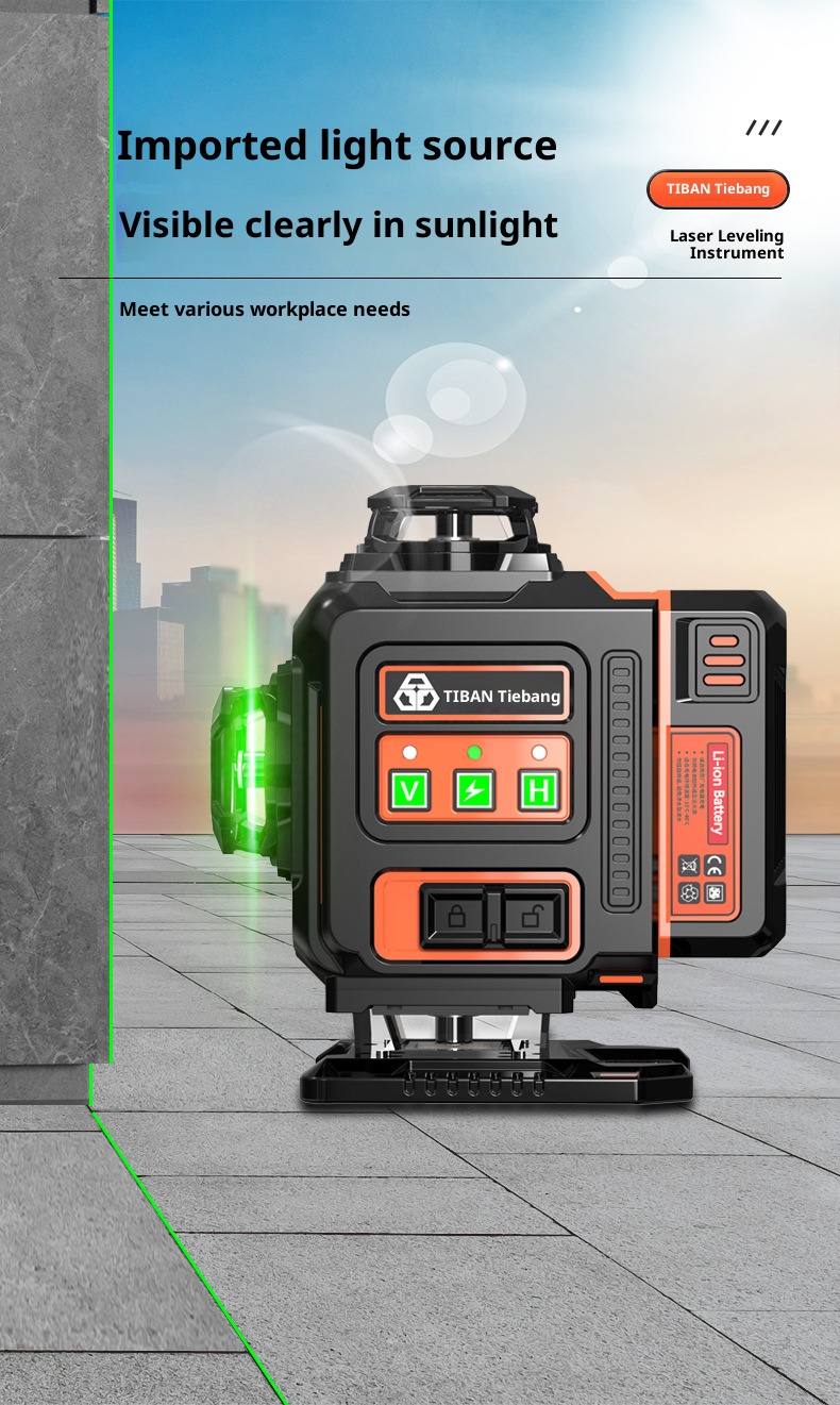 Nivel Láser Verde de 16 Líneas - Industrial Laser Line Projector reseña y precio