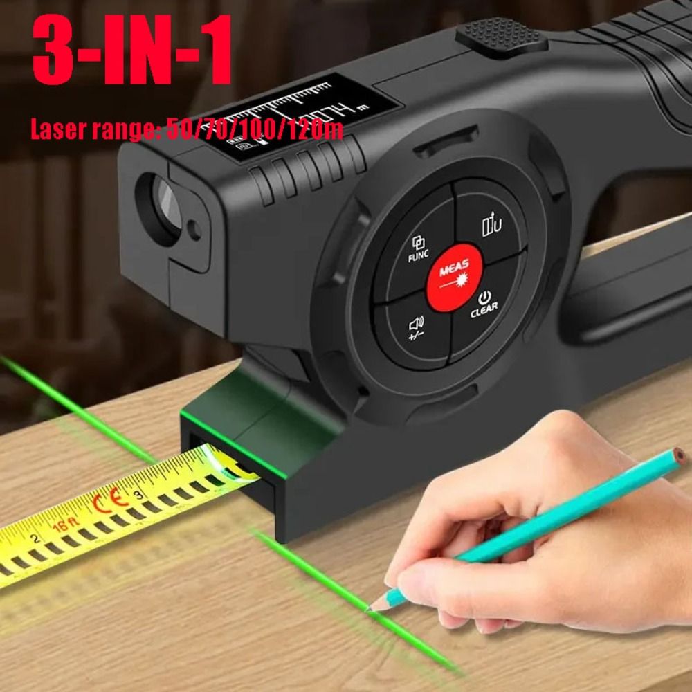 Cinta Métrica Láser 3 en 1, Re - Industrial Laser Distance Sensor reseña y precio