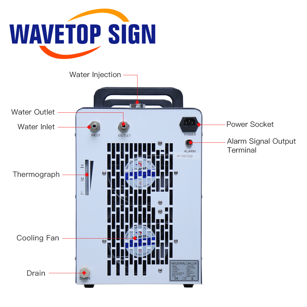 Enfriador de Agua Industrial W - Laser Industrial Chiller reseña y precio