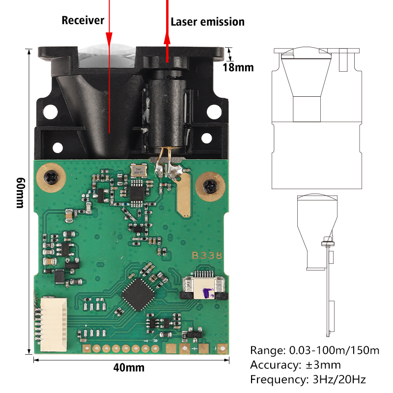 Módulo de Medición de Distanci - Industrial Laser Distance Sensor reseña y precio
