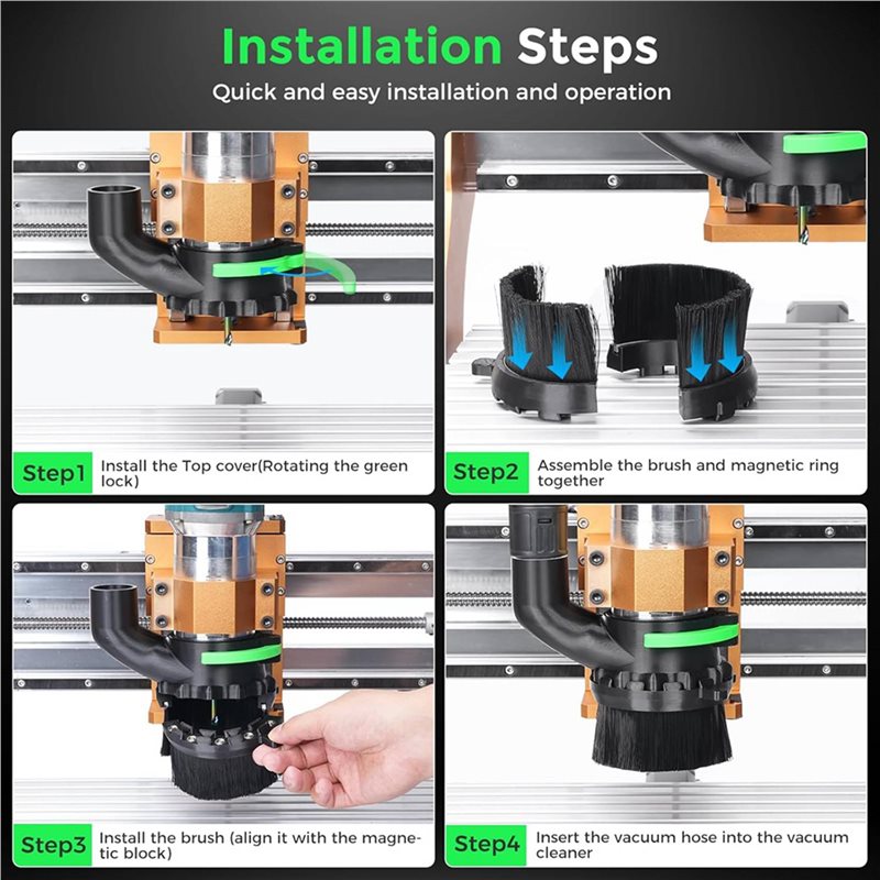 ABLJ 2 piezas de protectores a - Dust Shoe Cnc reseña y precio