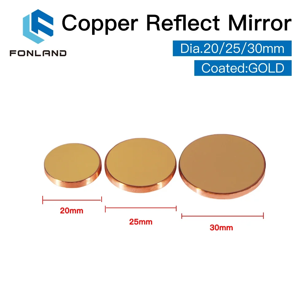 3 uds Fonland espejo reflectan - Co2 Laser Mirror reseña y precio