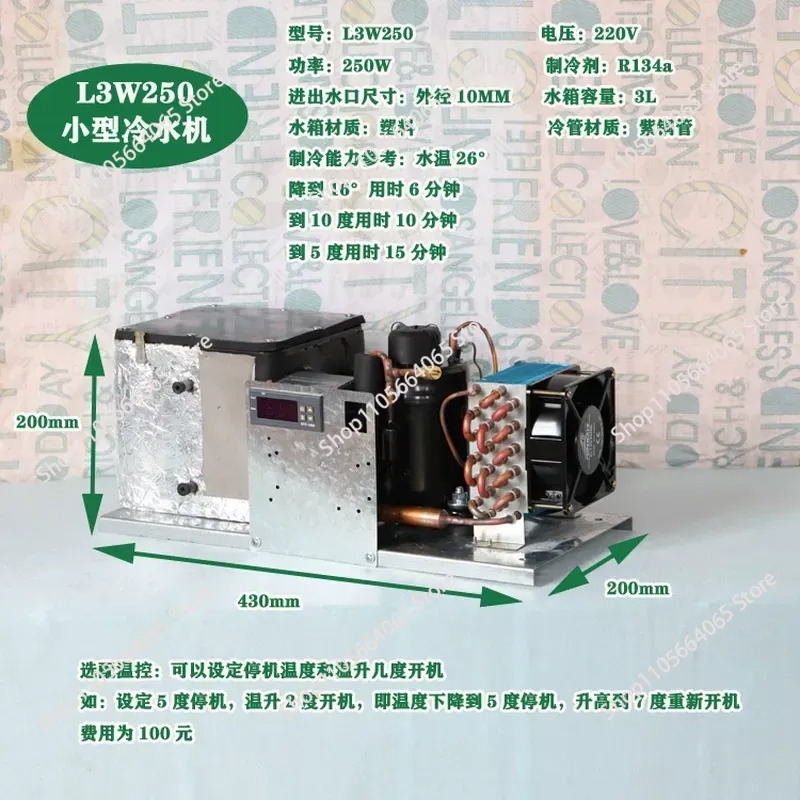 Enfriador Pequeño L3W250 de 3  - Laser Industrial Chiller reseña y precio