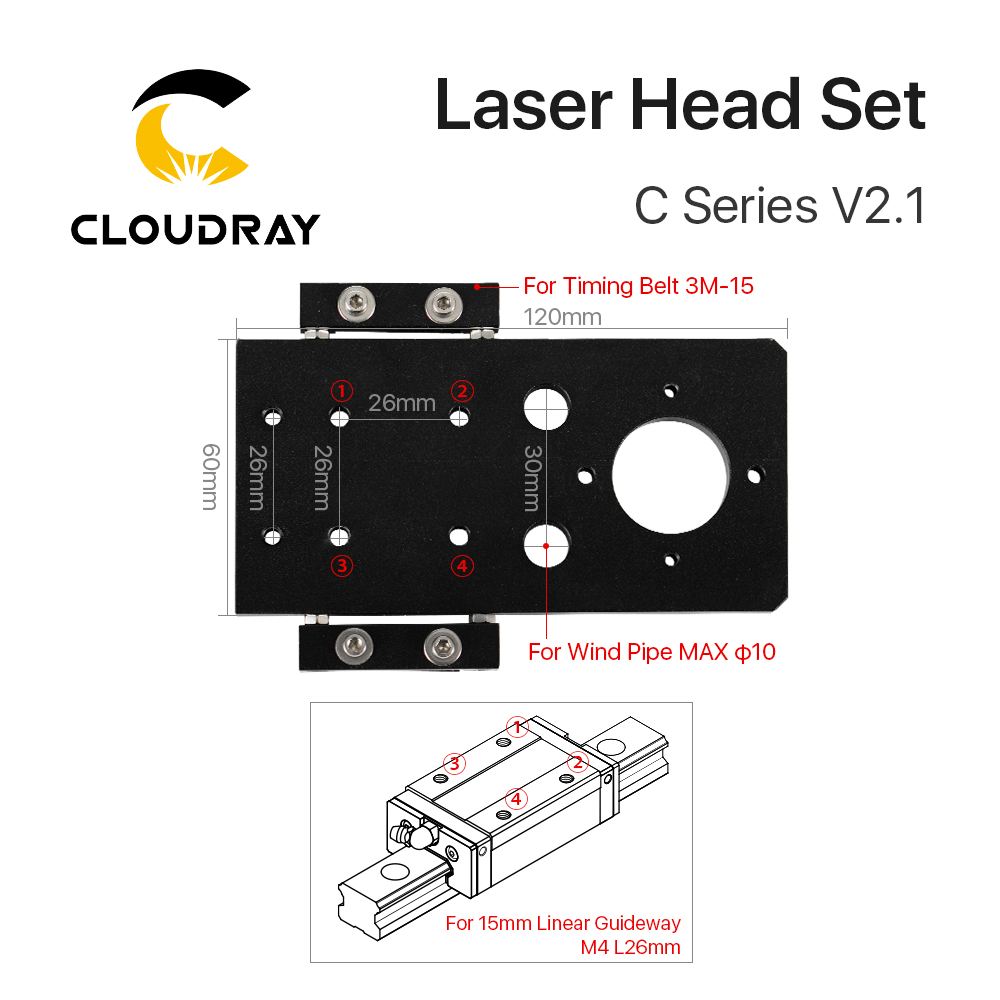 Juego de cabezales láser Cloud - Co2 Laser Mirror reseña y precio